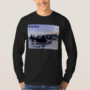 Alaska Killer Whales Briefmarke T-Shirt