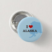 Alaska-Knopf des Herzens I Button (Vorne & Hinten)