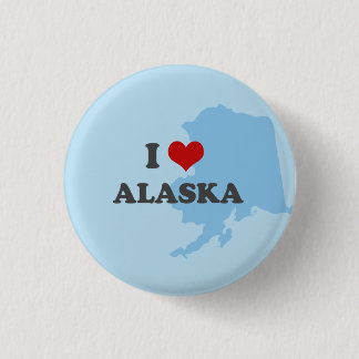 Alaska-Knopf des Herzens I Button