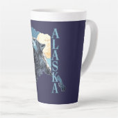 Alaska Kontur Wolf und Moon Milchtasse (Rechte Ecke)
