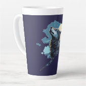 Alaska Kontur Wolf und Moon Milchtasse (Linke Ecke)