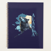 Alaska Kontur Wolf und Moon Planer (Vorderseite)