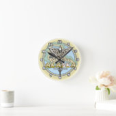 Alaska Krankenschwester Caduceus Runde Wanduhr (Zuhause)