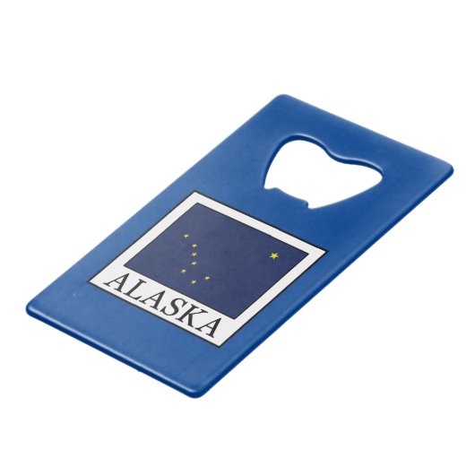 Alaska Kreditkartenflaschenöffner (Vorderseite Schrägansicht)