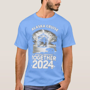 Alaska-Kreuzfahrt 2024 passende Familienfreunde TS T-Shirt