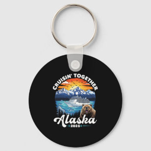 Alaska-Kreuzfahrt 2025 Familie Freunde Gruppe Alas Schlüsselanhänger