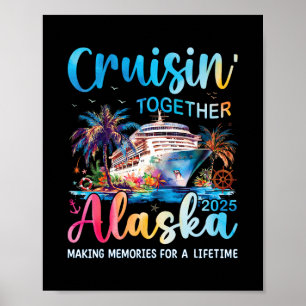 Alaska-Kreuzfahrt 2025 Familien-Passende Kreuzfahr Poster