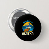 Alaska Kreuzfahrt 2025 Lustiges Design Kinder Jung Button (Vorne & Hinten)