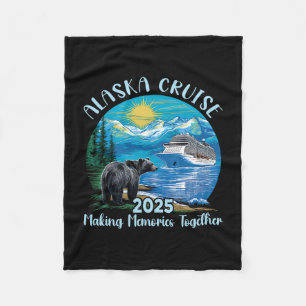Alaska-Kreuzfahrt 2025 passende Familie Freunde Al Fleecedecke