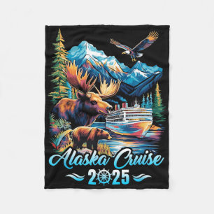 Alaska-Kreuzfahrt 2025 passende Familie Freunde Gr Fleecedecke