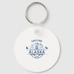 Alaska-Kreuzfahrt 2025 T-Shirt Familien-Kreuzfahrt Schlüsselanhänger