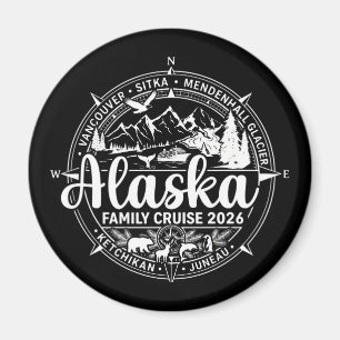 Alaska-Kreuzfahrt 2026 Familien-Alaska-Urlaub Magnet