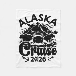 Alaska-Kreuzfahrt 2026 passende Familie Freunde Gr Fleecedecke