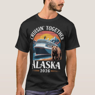 Alaska-Kreuzfahrt 2026 passende Familie T-Shirt