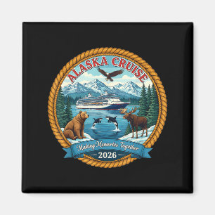 Alaska-Kreuzfahrt 2026 passende Freunde und Famili Magnet