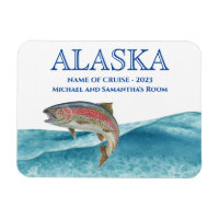 Alaska Kreuzfahrt Lachs Wasserfarbe