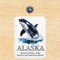 Alaska Kreuzfahrt Orca Jumping Wasserfarbe