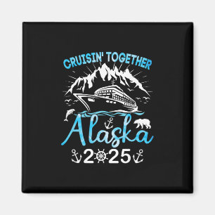 Alaska-Kreuzfahrt-Schiffs-Urlaubsreise 2025 Famili Magnet
