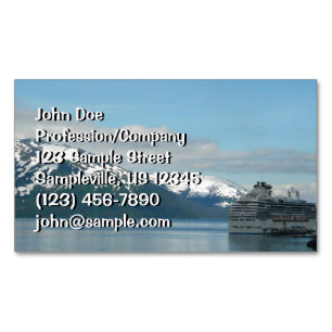 Alaska-Kreuzfahrt-Urlaub-Reisefotografie Magnetische Visitenkarte