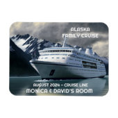 Alaska Kreuzfahrtschiff auf dem Personalisierten O Magnet (Horizontal)