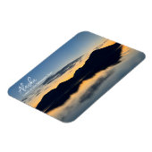 Alaska - Land der Nachts-Sonnenkarte Magnet (Linke Seite)