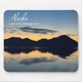 Alaska - Land der Nachts-Sonnenkarte Mousepad