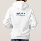 Alaska. Land des MitternachtsSun - Farblogo Hoodie (Rückseite)