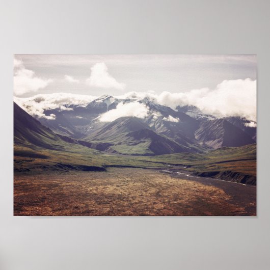 Alaska Landschaft - Dunkel | Poster (Vorne)