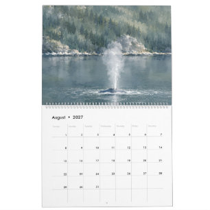 Alaska-Landschaften Gletscher Wald Wildtier Kunst Kalender
