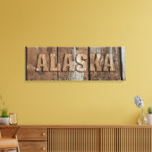 Alaska-Leinwand Leinwanddruck (Insitu (Wohnzimmer))