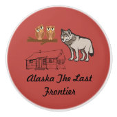 Alaska letzte Grenze Keramikknauf (Vorderseite)