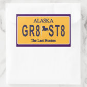 Alaska letzte Grenze Rechteckiger Aufkleber (Tasche)