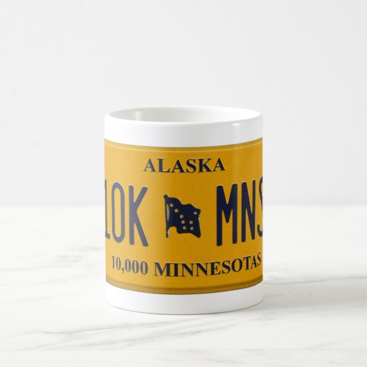 Alaska License Plate Tasse (Mittel)