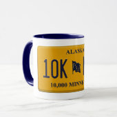 Alaska License Plate Tasse (Vorderseite Links)