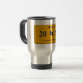 Alaska License Plate travel mug Reisebecher (Vorderseite Links)