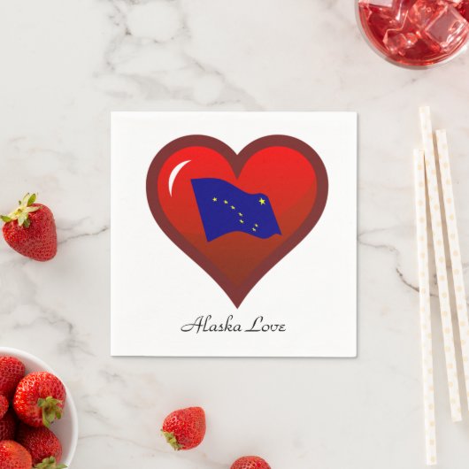 Alaska Liebe Serviette (Beispiel)