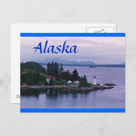 Alaska Lighthouse Postkarte (Vorne/Hinten)