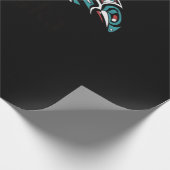 Alaska Lmon Fishing Native American Indigeny Geschenkpapier (Ecke)