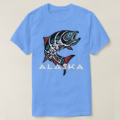 Alaska Lmon Fishing Native American Indigeny T T-Shirt (Design vorne)