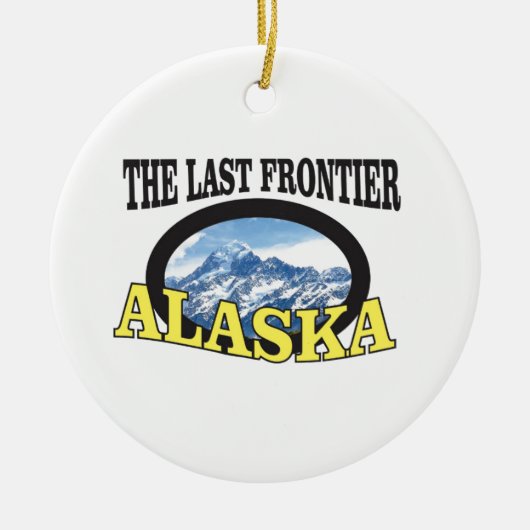 Alaska-Logokunst Keramik Ornament (Vorne)