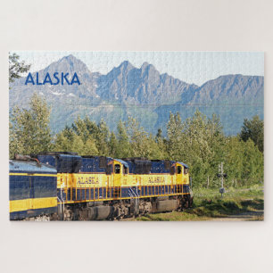 Alaska: Lokomotive Motor & Gebirge  Puzzle