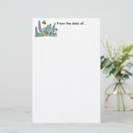 Alaska Lupine Watercolor Briefpapier (Stehend Vorderseite)