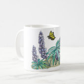 Alaska Lupine Watercolor Tasse (Vorderseite Links)