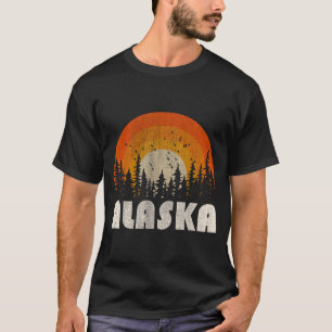 Alaska - lustige Natur Retro-Wandern 60er 70er 80e T-Shirt