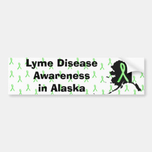 Alaska-Lyme-Erkrankung Awaremess-Autoaufkleber Autoaufkleber