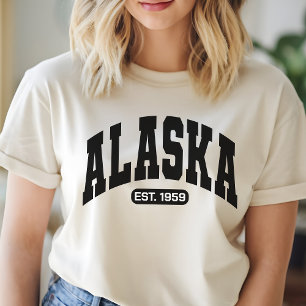 Alaska Mädchen T-Shirt, USA Staat T-Shirt, Patriot T-Shirt
