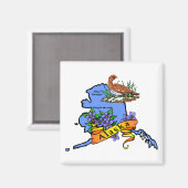 Alaska Magnet (Vorderseite/Rückseite)