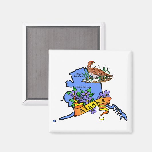 Alaska Magnet (Vorderseite/Rückseite)