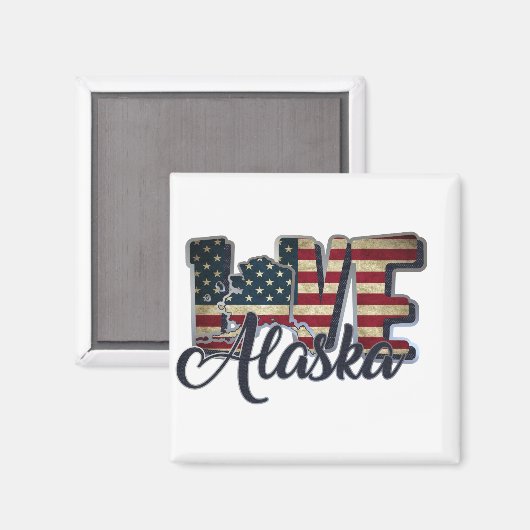Alaska Magnet (Vorderseite/Rückseite)