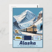 Alaska Majestic Fusion: Kunst Postkarte (Vorne/Hinten)